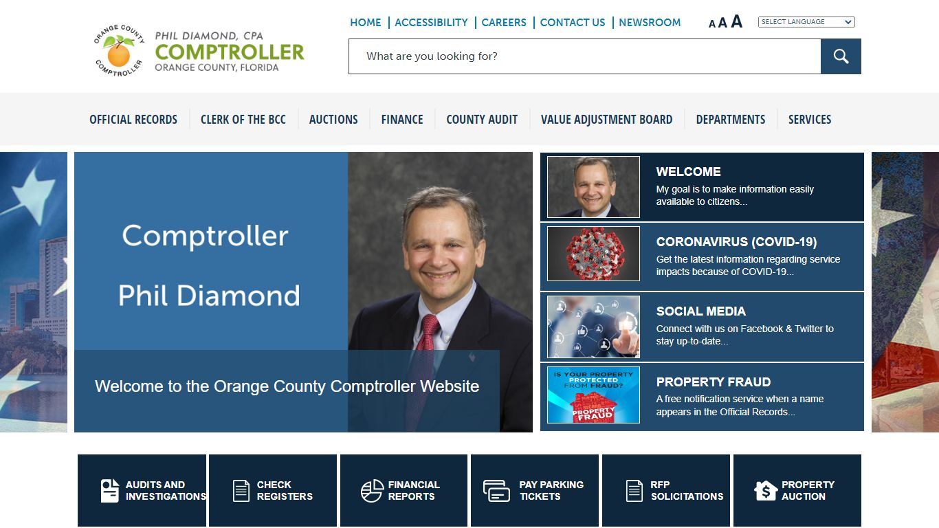 Home - Phil Diamond - Orange County Comptroller